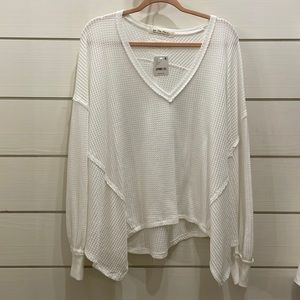 Free People waffle Knit